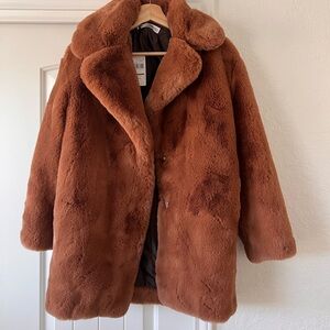 Faux fur coat